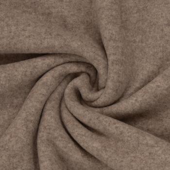 Merino Wollfleece Beige meliert  by Swafing
